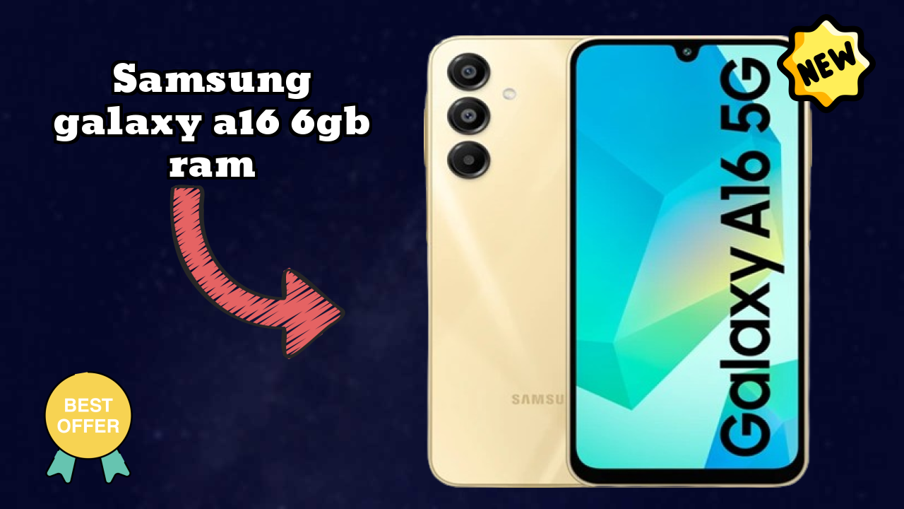Samsung Galaxy A16 6GB RAM Display Size: 6.7 Inches (17.02 Cm) Screen Quality